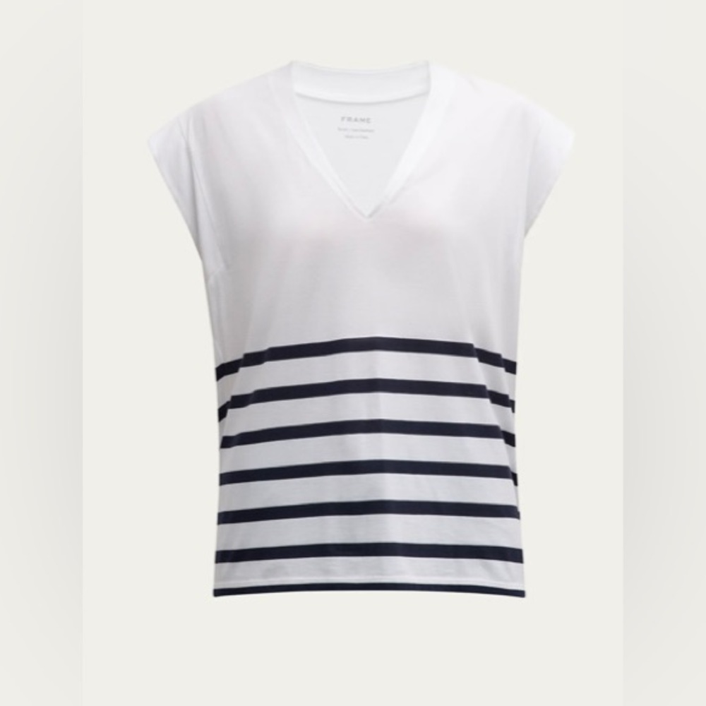 FRAME. Wm’s Le Mid Rise V- Neck. Nany Multi. WE24JTE004.